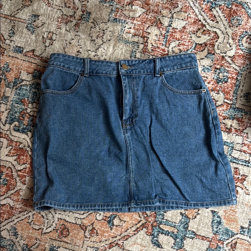 Forever 21 Denim Blue Skirt